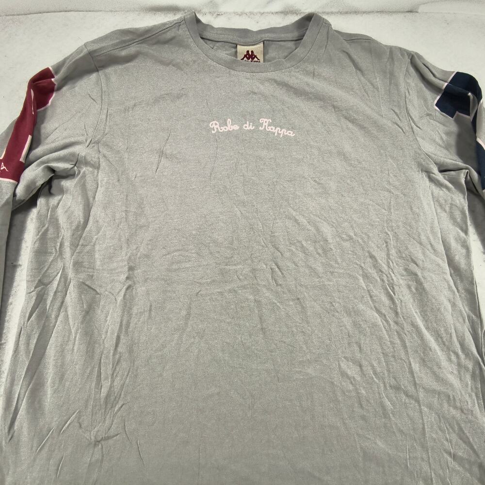 Robe Di Kappa Casual Long Sleeve Crew Neck T Shirt Mens Size Large L Gray